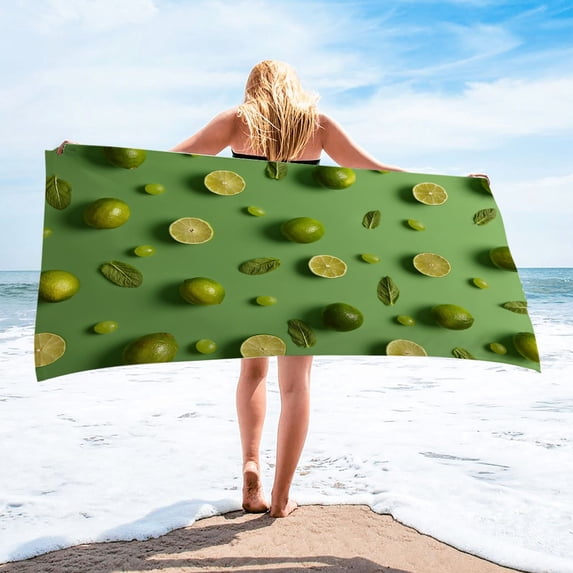 Fnochy Clearance Oversized Beach Towels Super Lightweight Sandproof Quick-Dry Microfiber for Travel Pool Yoga Camping Multi-Purpose