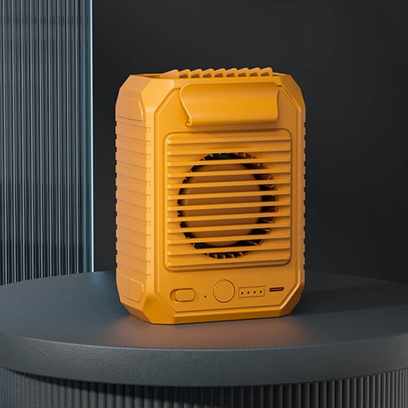 Fnochy Clearance Portable Waist Clip Fan with 8000mAh Battery, 15H Hands-Free Cooling, 3-Speed 5500RPM Strong Airflow Necklace Fan for Outdoor Work