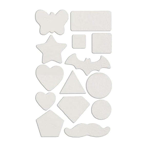 Fnochy Clearance Self-Adhesive Fabric Patches for Clothes Repair, Iron-On Denim Twill Patches, No-Sew Heat Activated Adhesive, 24pcs Craft Sewing Reinforcement Stickers, Durable & Versatile Design