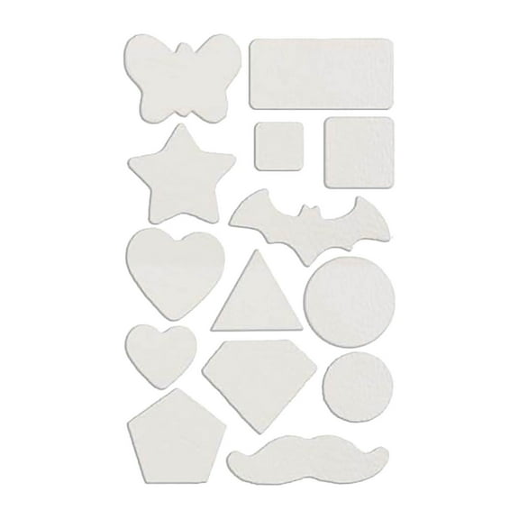 Fnochy Clearance Self-Adhesive Fabric Patches for Clothes Repair, Iron-On Denim Twill Patches, No-Sew Heat Activated Adhesive, 24pcs Craft Sewing Reinforcement Stickers, Durable & Versatile Design