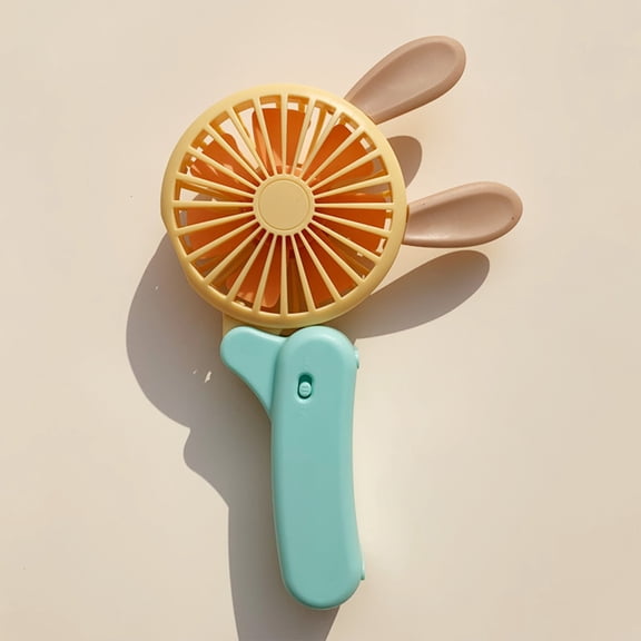 Fnochy Clearance Small Fan, Portable Handheld Fan with USB Rechargeable Battery, 3-Speed Ultra-Quiet Cooling, Foldable Mini Desk Fan for Office Outdoor Dormitory Travel