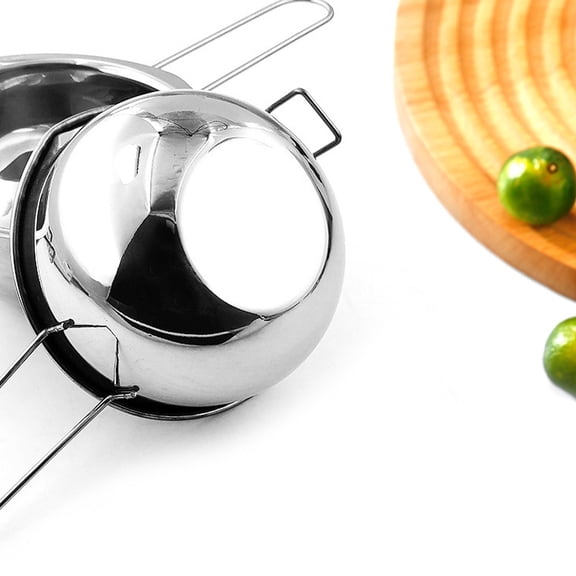 Fnochy Clearance Stainless Steel Chocolate Melting Bowl Double Boiler For Baking Candy Wax Even Heating Easy Clean Durable Kitchen Essential