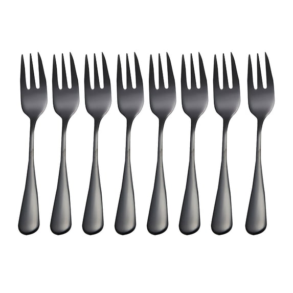 Fnochy Clearance Stainless Steel Mini Forks 8PC for Desserts Ice Cream Cake Fruit Parties, Durable 18/10 Steel, Ergonomic Handle Design, Safe Hygienic Tableware for Home Restaurants Events