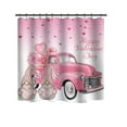 thumbnail image 1 of Fnochy Clearance Valentine's Day Shower Curtain, Cute Gnome Bath Curtain, Durable Polyester Fabric, Machine Washable, Easy Install Hooks Included, Perfect Bathroom Decor, 1 of 1