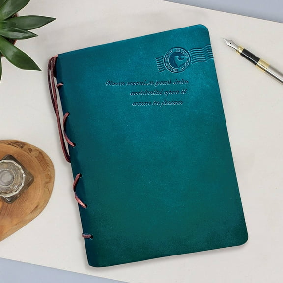 Fnochy Clearance Vintage Leather Notebook, Key Diary, Travel Journal, Unique Writing Pad, 320 Pages - Perfect for Daily Notes, Memories & Creative Ideas - Ideal Gift for Writers!