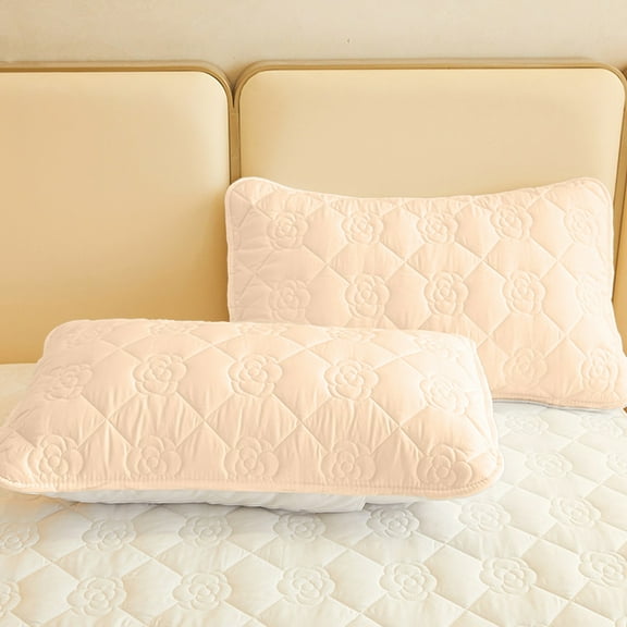 Fnochy Clearance Waterproof Pillowcase Set, Thickened Cotton Pillow Covers, Luxurious Softness, Durable Mattress Protector, Breathable Design - 2 Pack for Ultimate Comfort