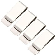 Fnochy Cyber of Monday Deals 2023 Home Improvement 4PCS Metal wallet Clip for Men and Women Stainless Steel Money Clip