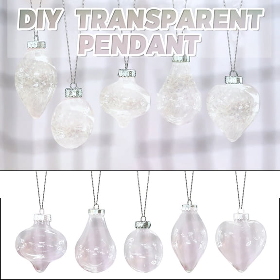 Fnochy Decoration Transparent Christmas DIYT Ball Festival Pendant Gift Hollow Ball, Christmas Tree, Christmas Decorations Clearance