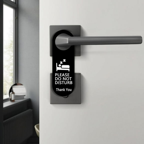 Fnochy Do Not Disturb Sign, Hotel Door Sign, Effective Communication, Durable Material, Easy Installation - Perfect for Hotels, Offices, and Home Use, Enhances Privacy and Comfort