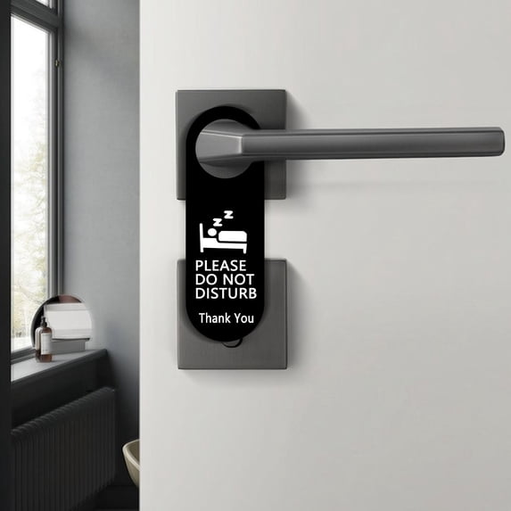 Fnochy Do Not Disturb Sign, Hotel Door Sign, Effective Communication, Durable Material, Easy Installation - Perfect for Hotels, Offices, and Home Use, Enhances Privacy and Comfort