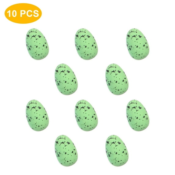 Fnochy Easter Eggs 10Pcs Plastic Colorful DIY Decorations, Bright Simulation Eggs for Kids, Perfect for Painting and Crafting, Fun Easter Activities