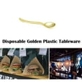 thumbnail image 1 of Fnochy Elegant Disposable Plastic Cutlery Set,25PCS Gold Utensils for Parties,Events,and Gatherings,Durable and Stylish Tableware with Non-Slip Handles,Perfect for Weddings,Birthdays,and Holidays, 1 of 5