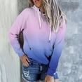 thumbnail image 1 of Fnochy Fall Fashion Outfits Clothes 2023 Casual Tie-Dye Hoodies Sweatshirt Patchwork Ladies Hooded Blouse Pullover, 1 of 4