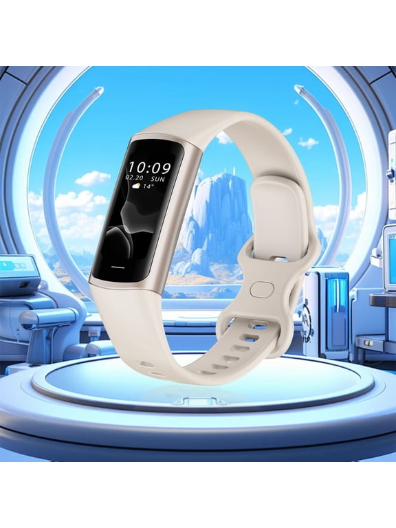 Fitness Tracker, Step Tracker Smart Watch for Calories, IP67 Water Resistance, Step Counter with Sleep Calories Tracking, Activity Tracker SmartWatches Pedometer for Women Men - White