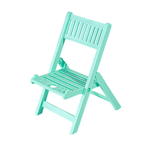 Fnochy Foldable Chair Phone Stand, Portable Mobile Phone Holder for Desk, Bedside, Compatible with All Smartphones, Lightweight Plastic Design for Video Calls, Recipes, Travel