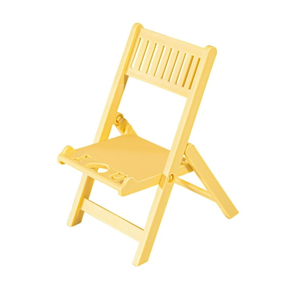 Fnochy Foldable Chair Phone Stand, Portable Mobile Phone Holder for Desk, Bedside, Travel, Compatible with All Smartphones, Lightweight Plastic Design