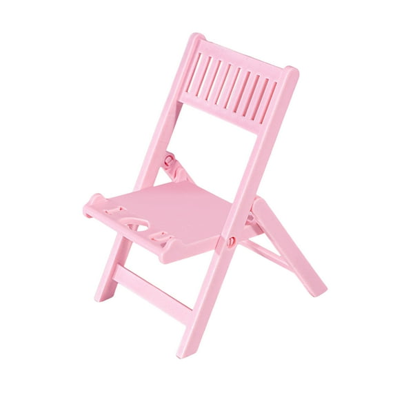 Fnochy Foldable Chair Phone Stand, Portable Mobile Phone Holder for Desk, Bedside, Travel, Compatible with All Smartphones, Lightweight Plastic Design