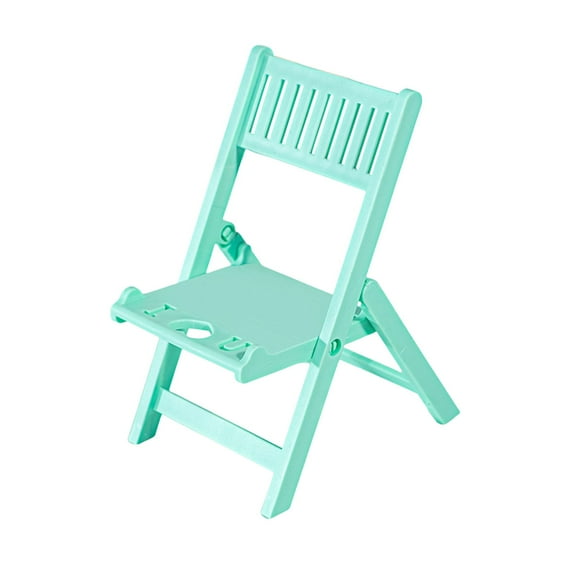 Fnochy Foldable Chair Phone Stand, Portable Mobile Phone Holder for Desk, Bedside, Travel, Compatible with All Smartphones, Lightweight Plastic Design