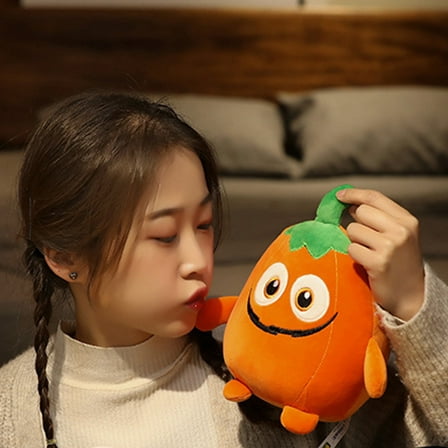 Fnochy Halloween Decorations Pumpkin Doll - Cute Compressible Plush Toy, Soft Stuffed Animal for Halloween Decor, 7.87 Inch Funny Festival Gift