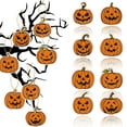 thumbnail image 1 of Fnochy Halloween Decorations Pumpkin Head Paper Hanging Decor - 3D Cutout Design, Eco-Friendly Recycled Paper, 8x8 Inches, Perfect for Party, Home, Office, Shop Halloween Decor, 1 of 5
