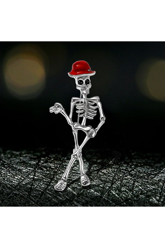 Halloween Decorations Skull Ghost Skeleton Pin, Brooch Terrifying Skull Bone Badges Trendy Dress Suit Coat, Sweater Lapel Pin Hat Bag Clothing Accessories