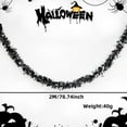 thumbnail image 1 of Fnochy Halloween Decorations Tinsel Twist Garland, Black, Purple and Orange - 78.74 inch Long, Parade Float Decorations for Trailer, Garland, Halloween Garland Decor for Parties and Parades, 1 of 4