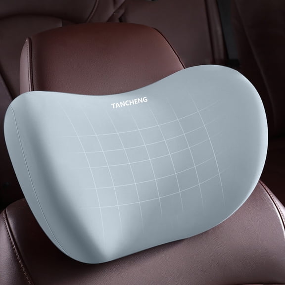 Fnochy Headrest Support Pillow for Car, Neck Support for Small to Medium Vehicles, Soft Memory Foam Car Seat Cushion for Neck Pain Relief, Securely Fixed Car Headrest/Neck Support - Gray