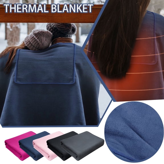 Fnochy Heated Blanket Electric Throw - 31"x59" 5V Heating Blanket Throw, Heat Blanket Over-heat Protection Heater Blanket Electric, （Temperature Control Regulation）