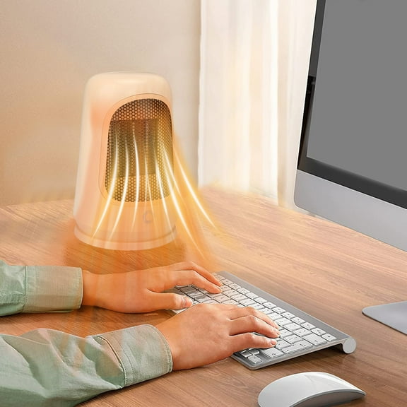 Fnochy Heater Small Household Fast Heating Vertical High Power - Smart Temperature Control, Overheat & Overload Protection, Safe for Home & Office Use