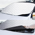 thumbnail image 1 of Fnochy Heavy Duty Car Windshield Snow Cover with Side Mirrors Protector, Thicken Frost Ice Shield for All Seasons, Windproof Anti-Theft Design, Fits Most Cars SUVs Trucks, 1 of 7