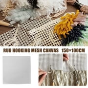 Fnochy Home Indoor & Outdoor New Fashion Rug Hooking Mesh Canvas, Latchs Hook Mesh Canvas, 150×100 cm