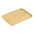 thumbnail image 1 of Fnochy Imitation Wood Grain Tray, Multi-Functional Plastic Dinner Tray, Raised Edge Design for Tea, Snacks, Appetizers, Easy to Clean, Durable & Stylish, 1 of 4