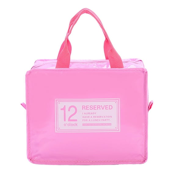 Fnochy Insulated Lunch Bag, Waterproof Lunch Box, Mirror Leather Design, Versatile Food Carrier, Perfect for Picnics - Keep Food Fresh & Hot, Ideal for Work, School, and Travel - Durable & Stylish!