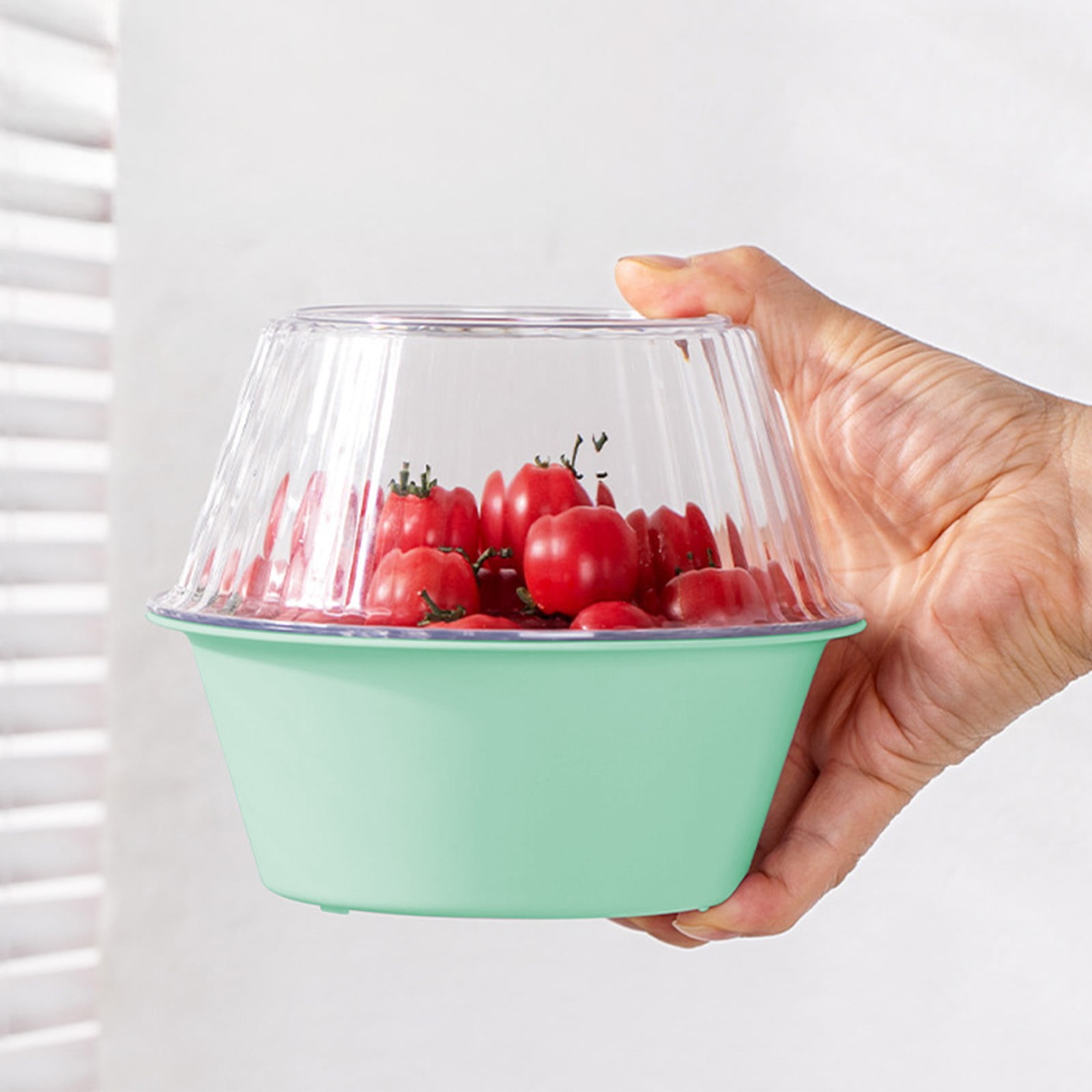 Fnochy Kitchen Colander Set with Bowl Strainer, BPA Free Plastic Fruits ...