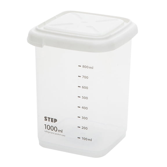 Fnochy Kitchen Food Cereal Storage Containers with Graduated, Cereal & Dry Food Storage Containers for Sugar, Snack, Baking Supplies, Leak-proof with Locking Lids, Perfect for Kitchen Cabinets, Clear