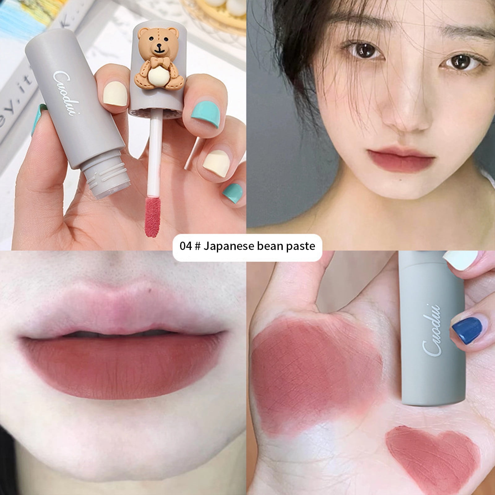 Fnochy Lip Stain Waterproof Cuodui Cute Velvet Face Lip Mud Matte Lip