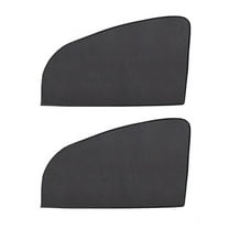 Fnochy Magnetic Car Sunshade 2-Pack Universal Fit Polyester Mesh UV Protection Windshield Sun Shade, Heat Reduction Insect Proof Foldable Visor for Vehicle Windows