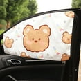 thumbnail image 1 of Fnochy Magnetic Car Sunshade UV Protection Heat Insulation, Foldable Sunscreen Curtain for Front Side Windows Baby Camping with 7 Adjustable Magnets, 1 of 8
