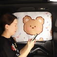 thumbnail image 1 of Fnochy Magnetic Car Sunshade UV Protection Heat Insulation, Foldable Sunscreen Curtain for Front Side Windows Baby Camping with 7 Adjustable Magnets, 1 of 6