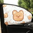 thumbnail image 1 of Fnochy Magnetic Car Sunshade UV Protection Heat Insulation, Foldable Sunscreen Curtain for Front Side Windows Baby Camping with 7 Adjustable Magnets, 1 of 8