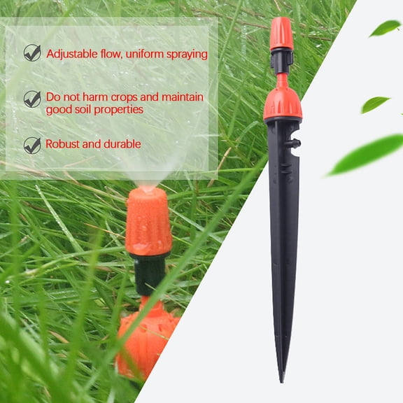 Adjustable Drip Spray Integrated Rod, Atomizing Garden Irrigation Nozzle, Automatic Sprinkler for Vegetable and Fruit Trees, Dual Mode Dripper for Home and Nursery Use