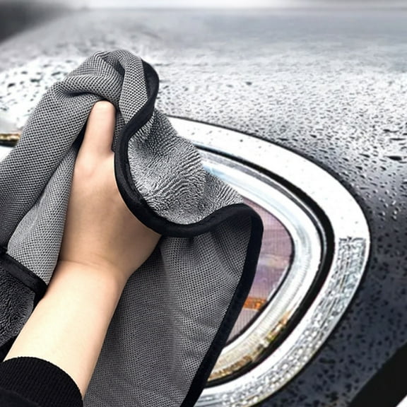 Fnochy Microfiber Car Drying Towel Super Absorbent Quick Dry Twisted Braid Design Scratch-Free for Auto Detailing Washing Cleaning