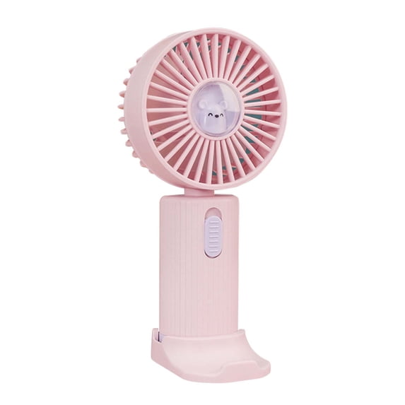 Fnochy Mini Portable Small Fan Quiet Rechargeable USB Desktop Fan with 800mAh Battery, 3 Speeds Strong Airflow for Home Office Travel Cooling