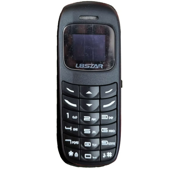 Fnochy Mini Small Mobil Cell Phone, BM70 Bluetooth Handset 0.66 inch Unlocked, Bluetooth Earphone Dialer Support SIM Card (Black)