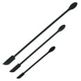 thumbnail image 1 of Fnochy Mini Spatula Silicone Spatula Set - 3PCS Makeup Spatula Small Spatula for Cosmetics, Reusable Beauty Tiny Spatula, Thin Jar Spatula Food Scraper, Get Last of Makeup Out, Black, 1 of 6