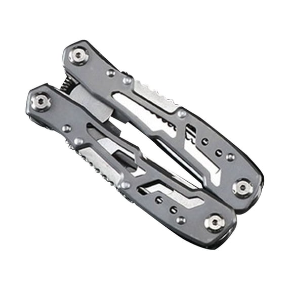 Fnochy Multi Functional Pliers Outdoor Emergency Tool, 14-in-1 All Steel Folding Multitool with Locking Function, Compact Pocket Knife and Maintenance Tool