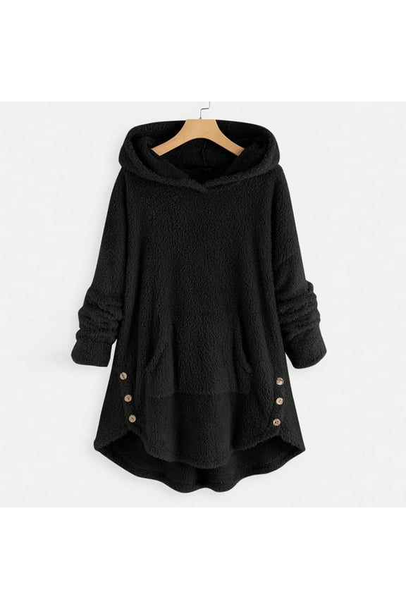 Nightmare Before Christmas Pajamas Women Fashion Button V-Neck Pullover Tops Long Sleeve Hooded Blouse Sweatshirt