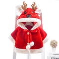 thumbnail image 1 of Fnochy Nightmare Before Christmas, Toddlers Baby Grils Cute Ear Button Windproof Thick Plush Fleece Warm Jacket, 1 of 5