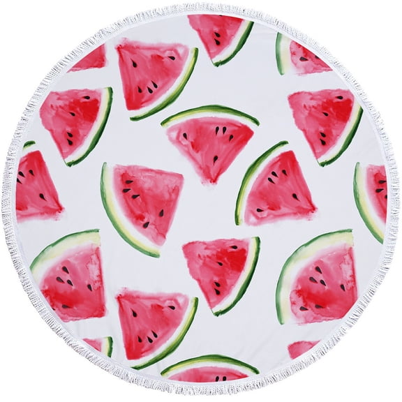 Fnochy Oversized Beach Towel Super Lightweight Sandproof Round Microfiber Quick-Drying Multi-Purpose Travel Yoga Pool Picnic Blanket Mat