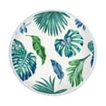 thumbnail image 1 of Fnochy Oversized Beach Towel Super Soft Quick-Dry 5ft Round Tassel Tropical Banana Leaf Design Multipurpose for Yoga Travel Camping Pool, 1 of 3